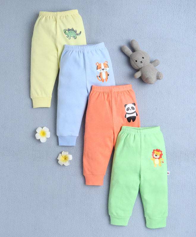 Boys 100% Cotton Animal Pyjamas - Orange & Green