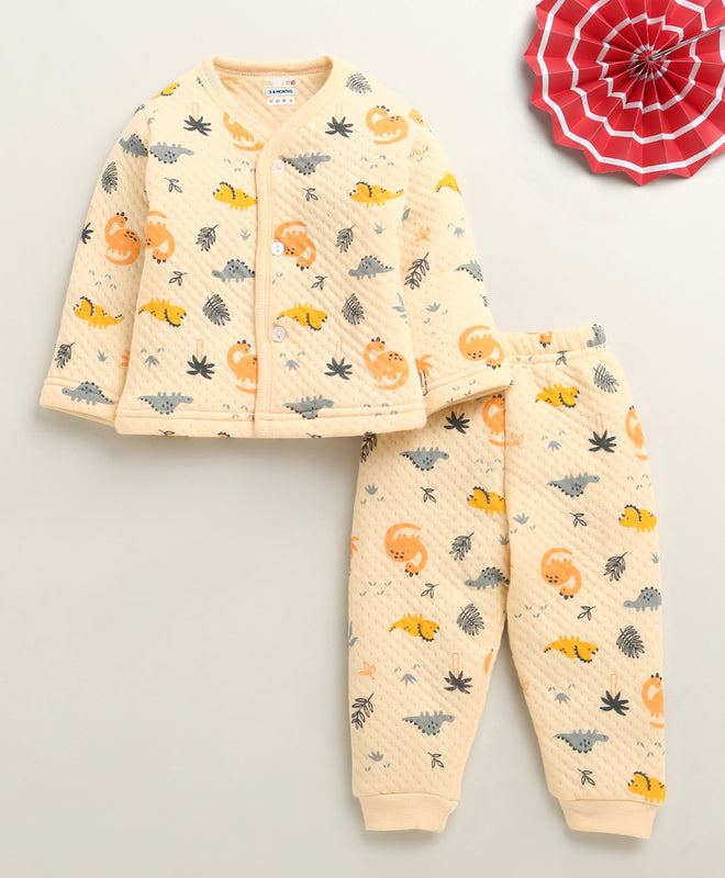 Boys Polyfill Animal Winter Set - Peach