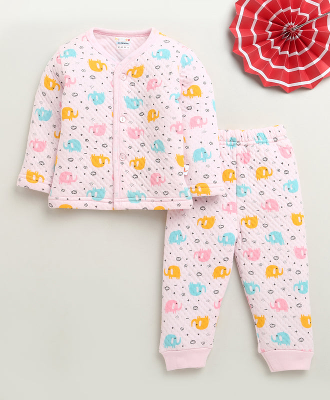 Girls Polyfill Animal Winter Set - Pink