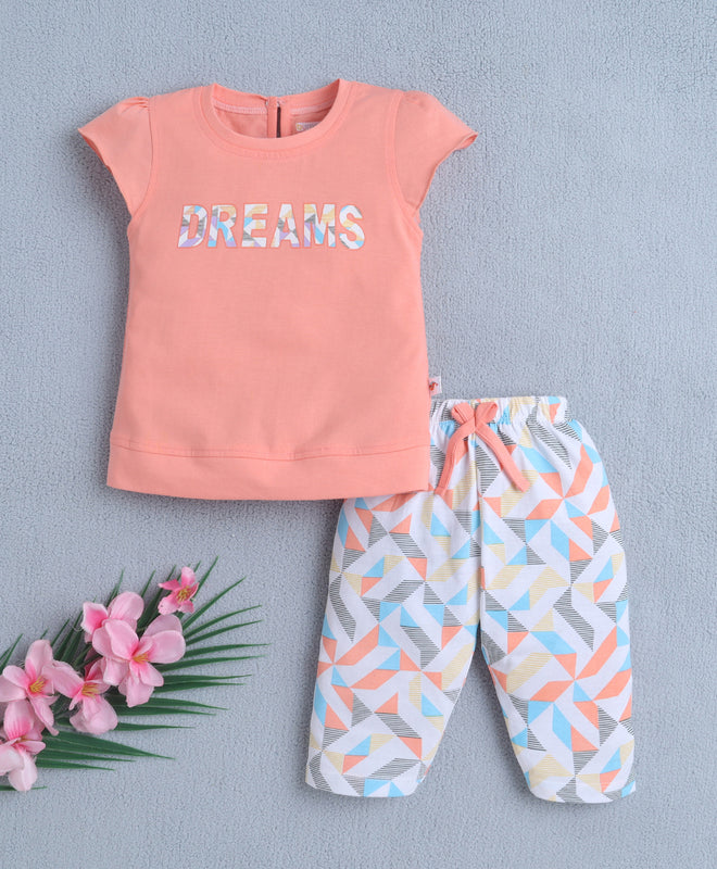 Soft Cotton T-Shirt & Capri Set – Easy Everyday Outfit for Girls | Bumzee