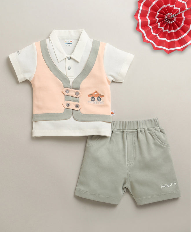 Soft Cotton Jacket Set – Easy Everyday Outfit for Boys | Bumzee
