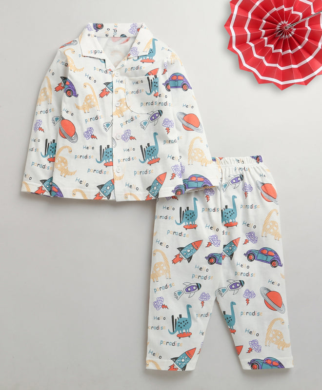 Soft Cotton Nightsuit – Easy Everyday Outfit for Boys | Bumzee