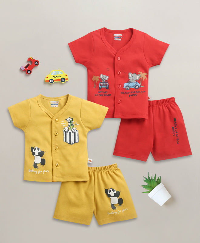Soft Cotton Jabla & Short Set – Easy Everyday Outfit for Boys | Bumzee