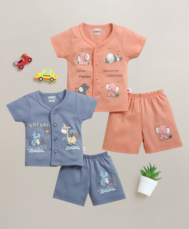 Soft Cotton Jabla & Short Set – Easy Everyday Outfit for Boys | Bumzee