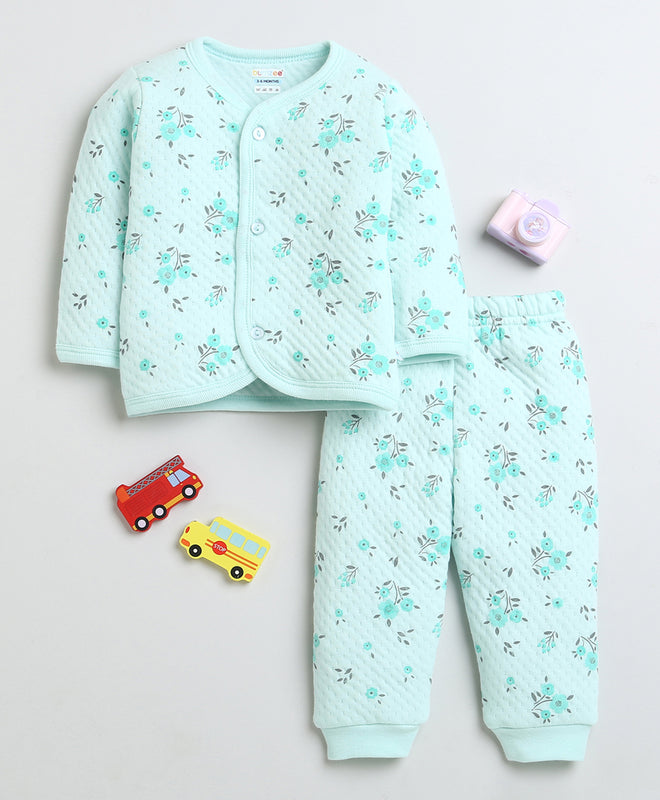 Girls Polyfill Floral Polyfill Set - Mint