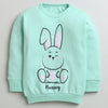 Girls 100% Cotton Bunny Sweatshirt & Jogger Set - Mint Green
