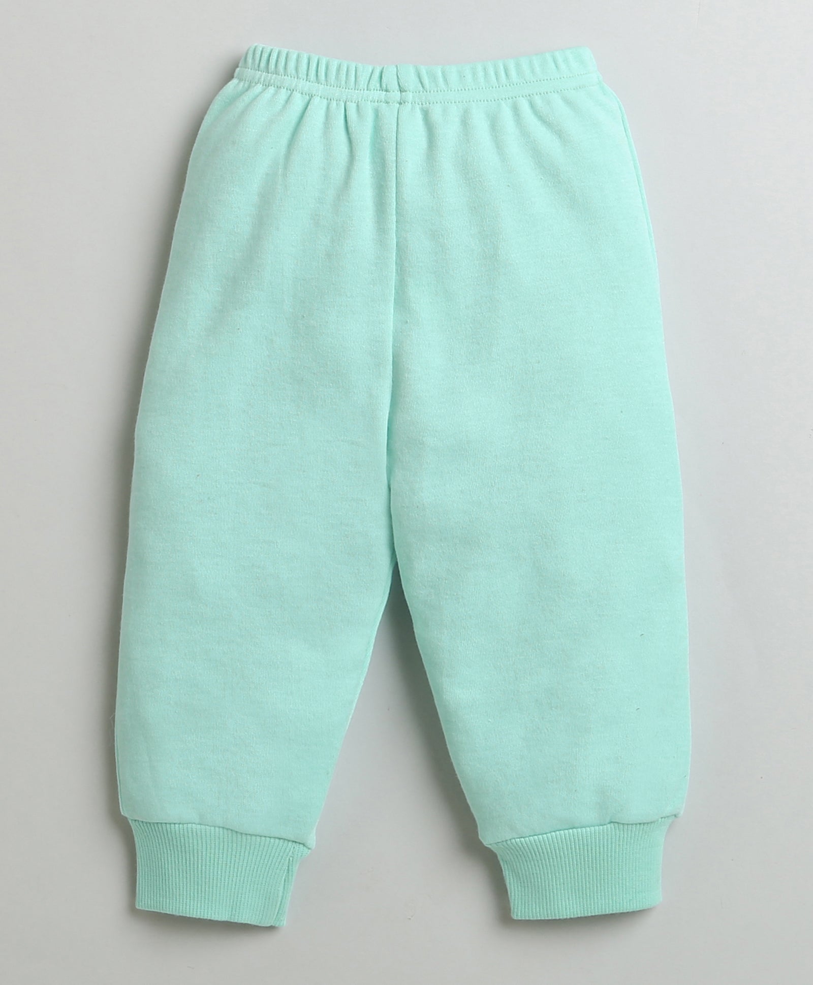 Girls 100% Cotton Bunny Sweatshirt & Jogger Set - Mint Green