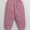 Girls 100% Cotton Space & Bunny Sweatshirt & Jogger Set - Mauve