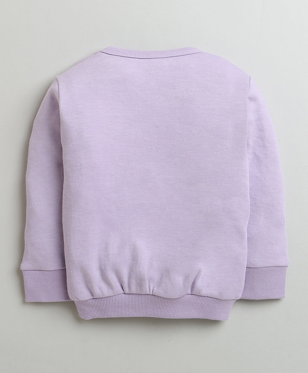 Bumzee Lavender Graphic Print Sweatshirt & Jogger Set, Full Sleeves, 100% Cotton