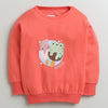 Girls 100% Cotton Popsicles Sweatshirt & Jogger Set - Coral