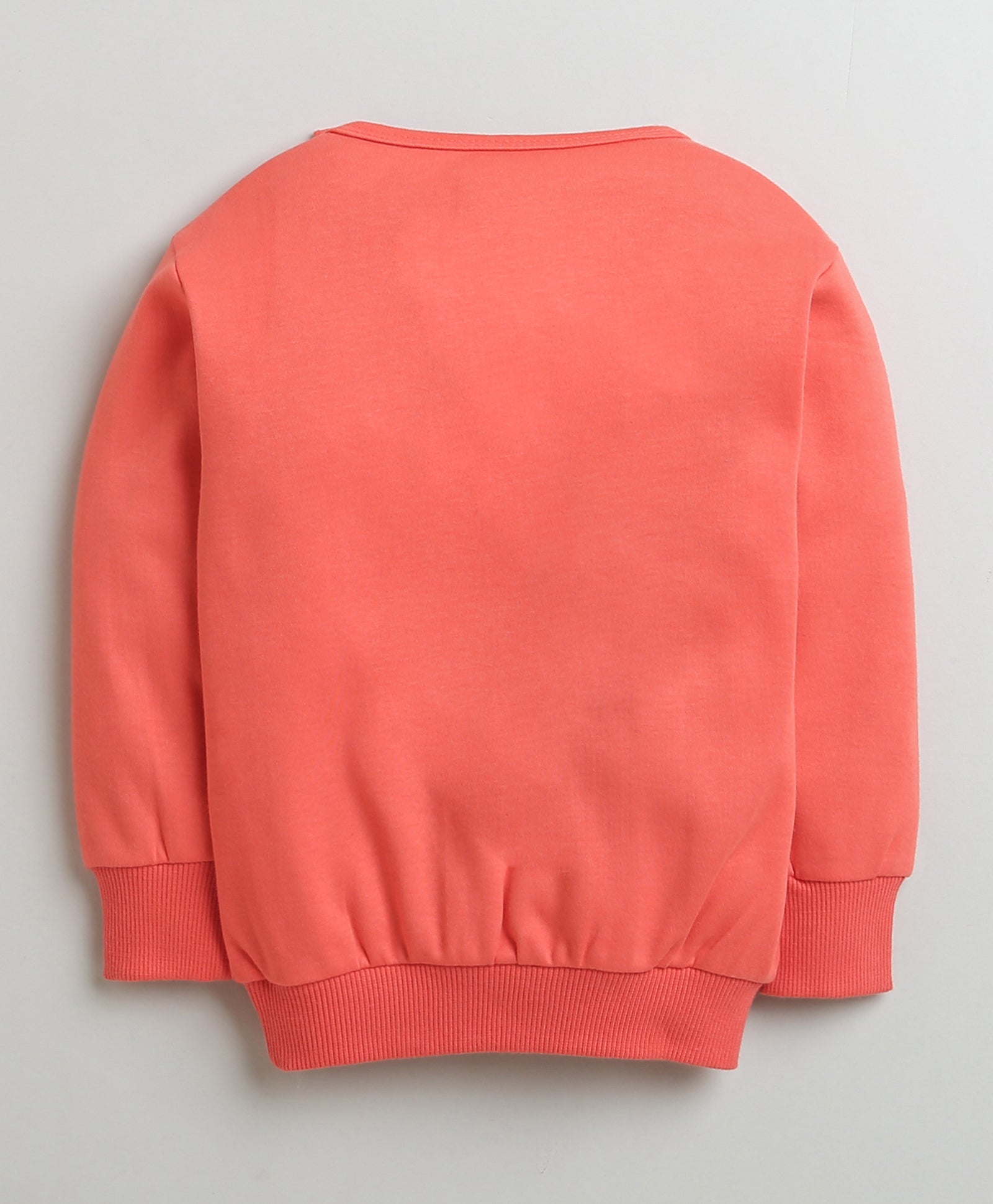 Girls 100% Cotton Popsicles Sweatshirt & Jogger Set - Coral