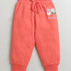 Girls 100% Cotton Popsicles Sweatshirt & Jogger Set - Coral