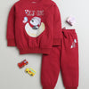 Girls 100% Cotton Panda Sweatshirt & Jogger Set - Maroon