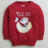 Girls 100% Cotton Panda Sweatshirt & Jogger Set - Maroon
