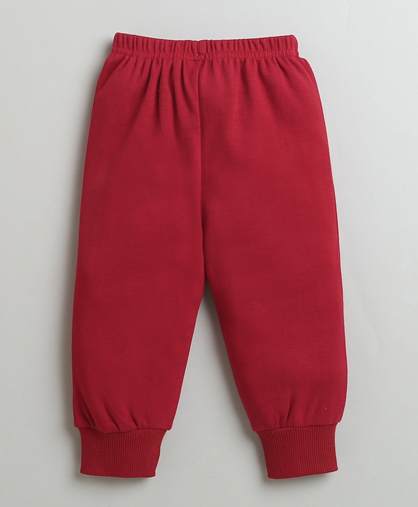 Girls 100% Cotton Panda Sweatshirt & Jogger Set - Maroon