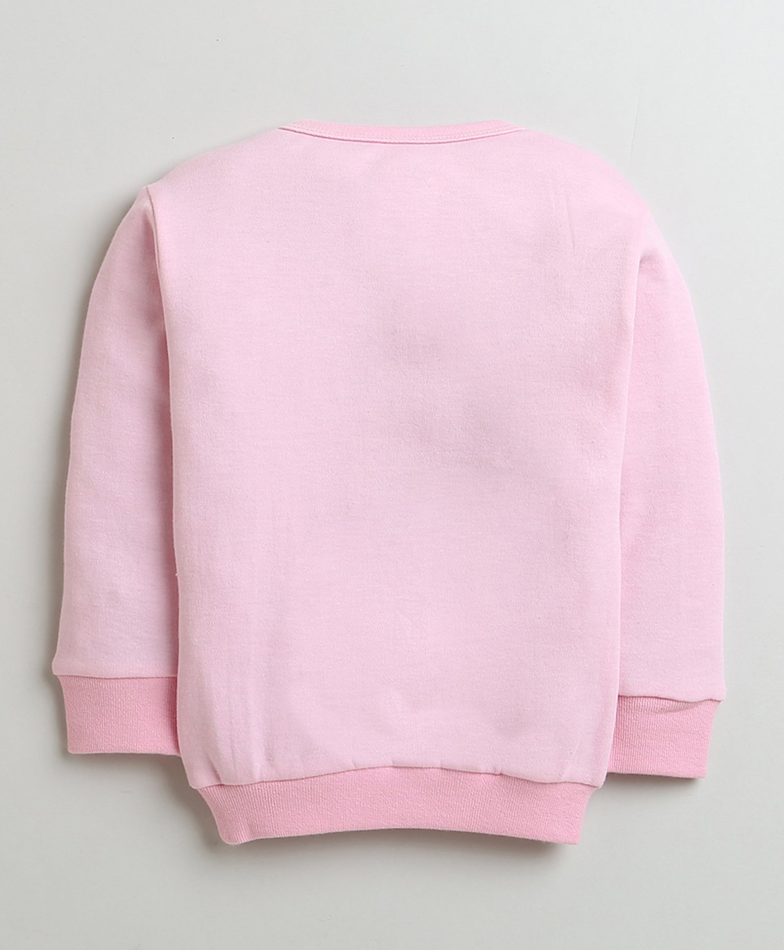 Girls 100% Cotton Unicorn Sweatshirt & Jogger Set - Light Pink