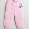 Girls 100% Cotton Unicorn Sweatshirt & Jogger Set - Light Pink