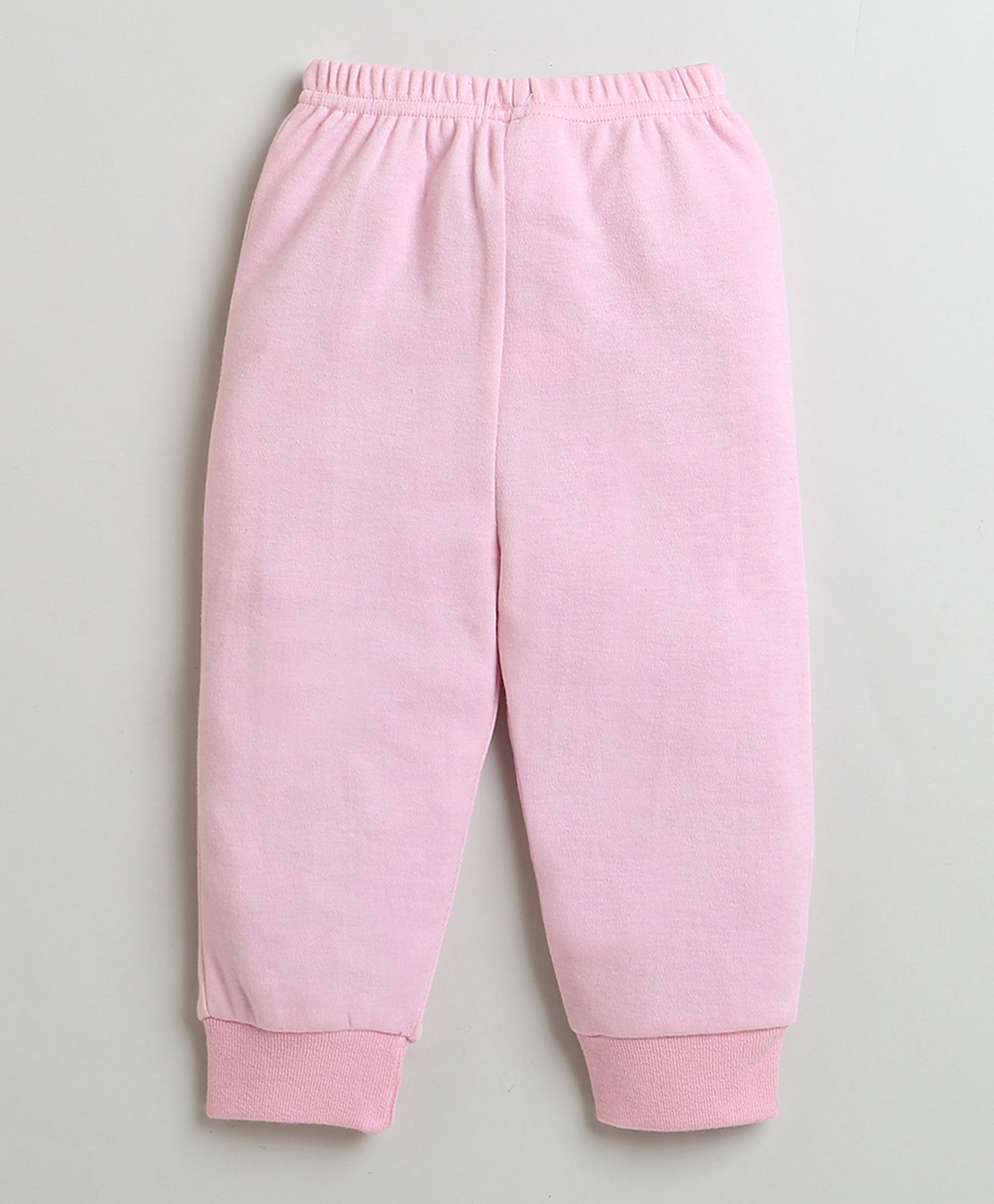 Girls 100% Cotton Unicorn Sweatshirt & Jogger Set - Light Pink