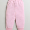 Girls 100% Cotton Unicorn Sweatshirt & Jogger Set - Light Pink