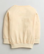 Bumzee Peach Animal Print Sweatshirt & Jogger Set, Full Sleeves, 100% Cotton