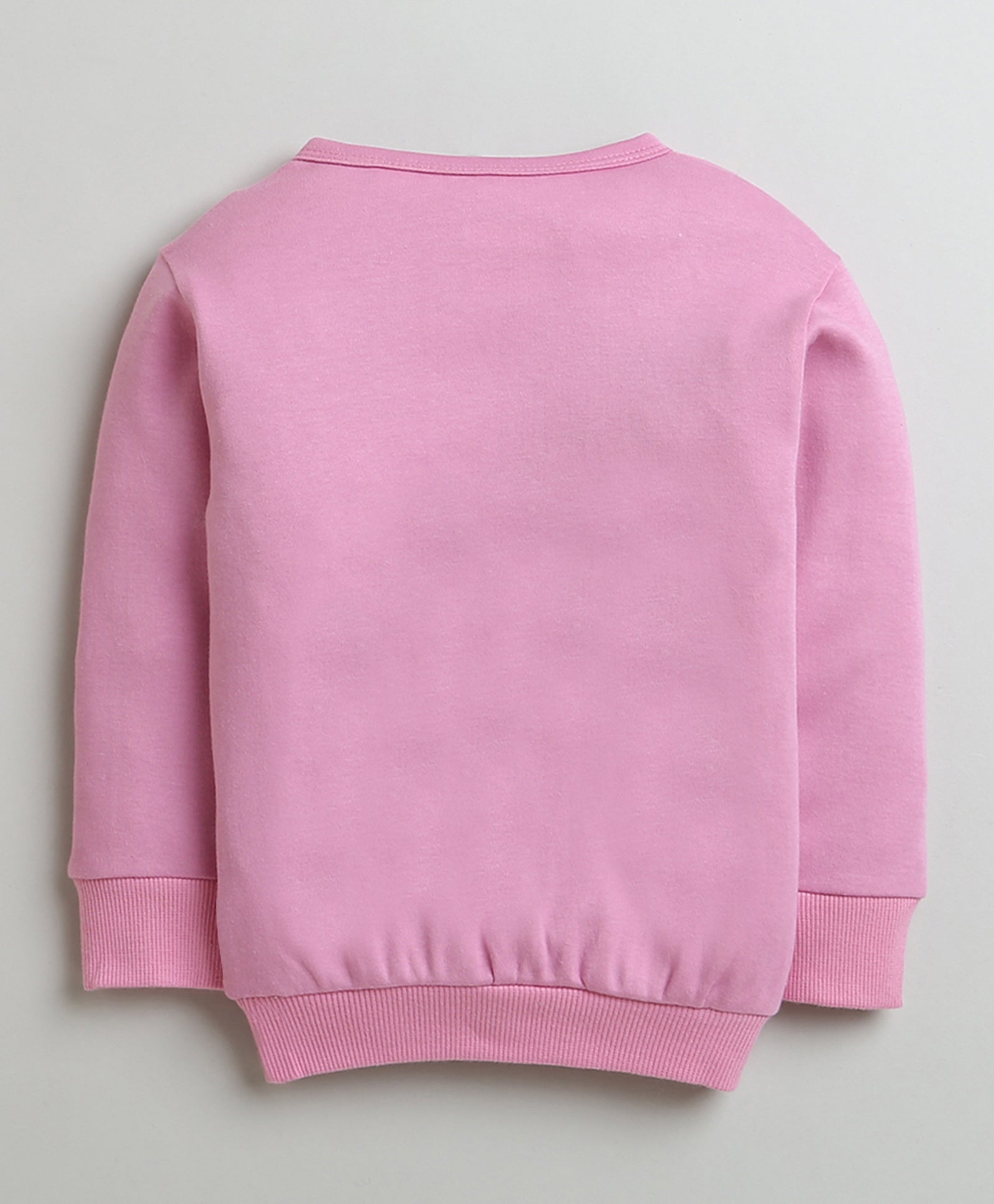 Girls 100% Cotton Bunny Sweatshirt & Jogger Set - Onion Pink