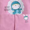 Girls 100% Cotton Bunny Sweatshirt & Jogger Set - Onion Pink
