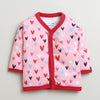 Red & Pink Girls Full Sleeves Cotton Jablas Pack Of 3
