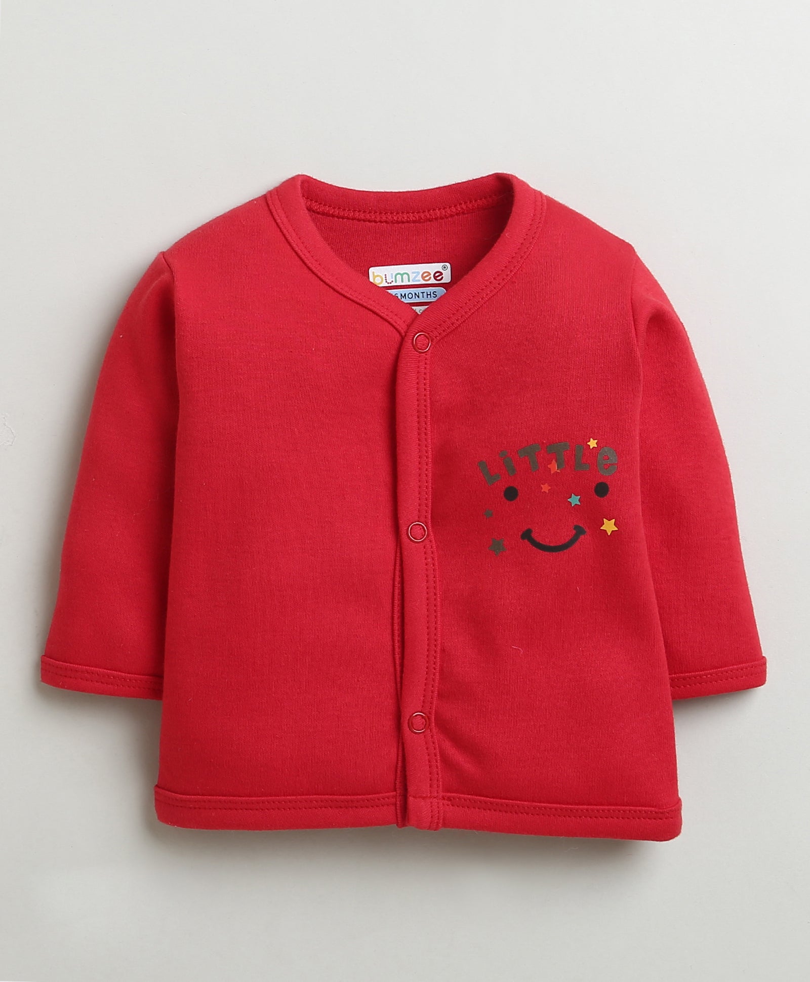 Red & Pink Girls Full Sleeves Cotton Jablas Pack Of 3