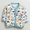 Dusty Blue & White Boys Full Sleeves Cotton Jablas Pack Of 3