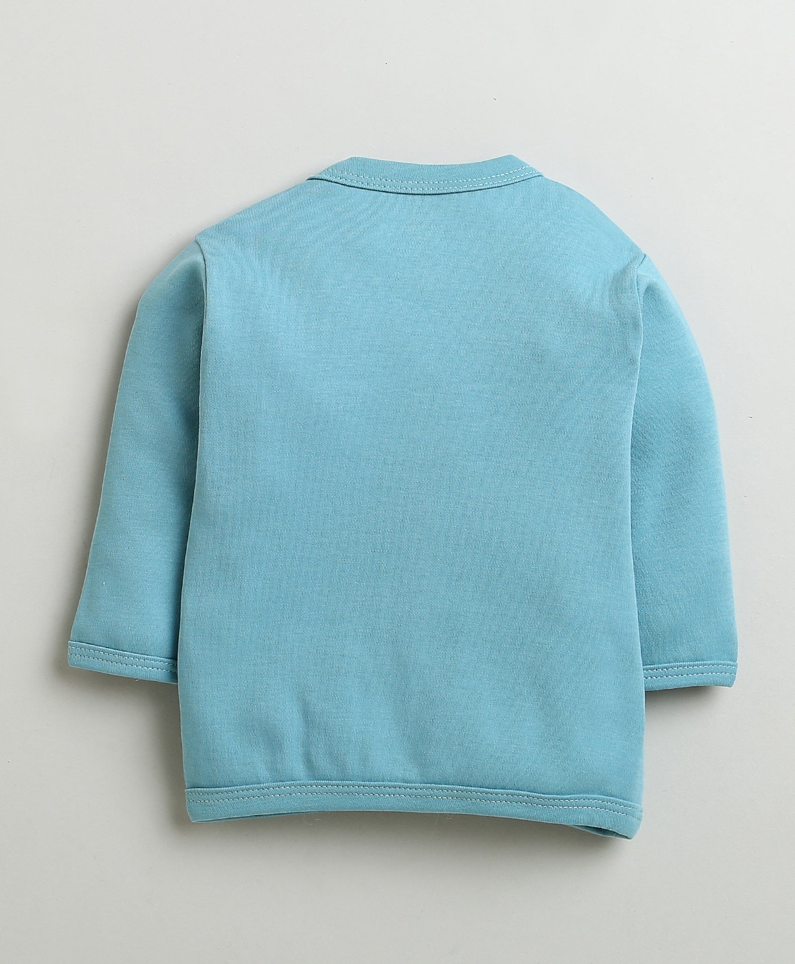 Dusty Blue & White Boys Full Sleeves Cotton Jablas Pack Of 3