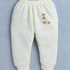 Boys Cotton Blend Solid Thermal Jabla & Jogger Set - Yellow