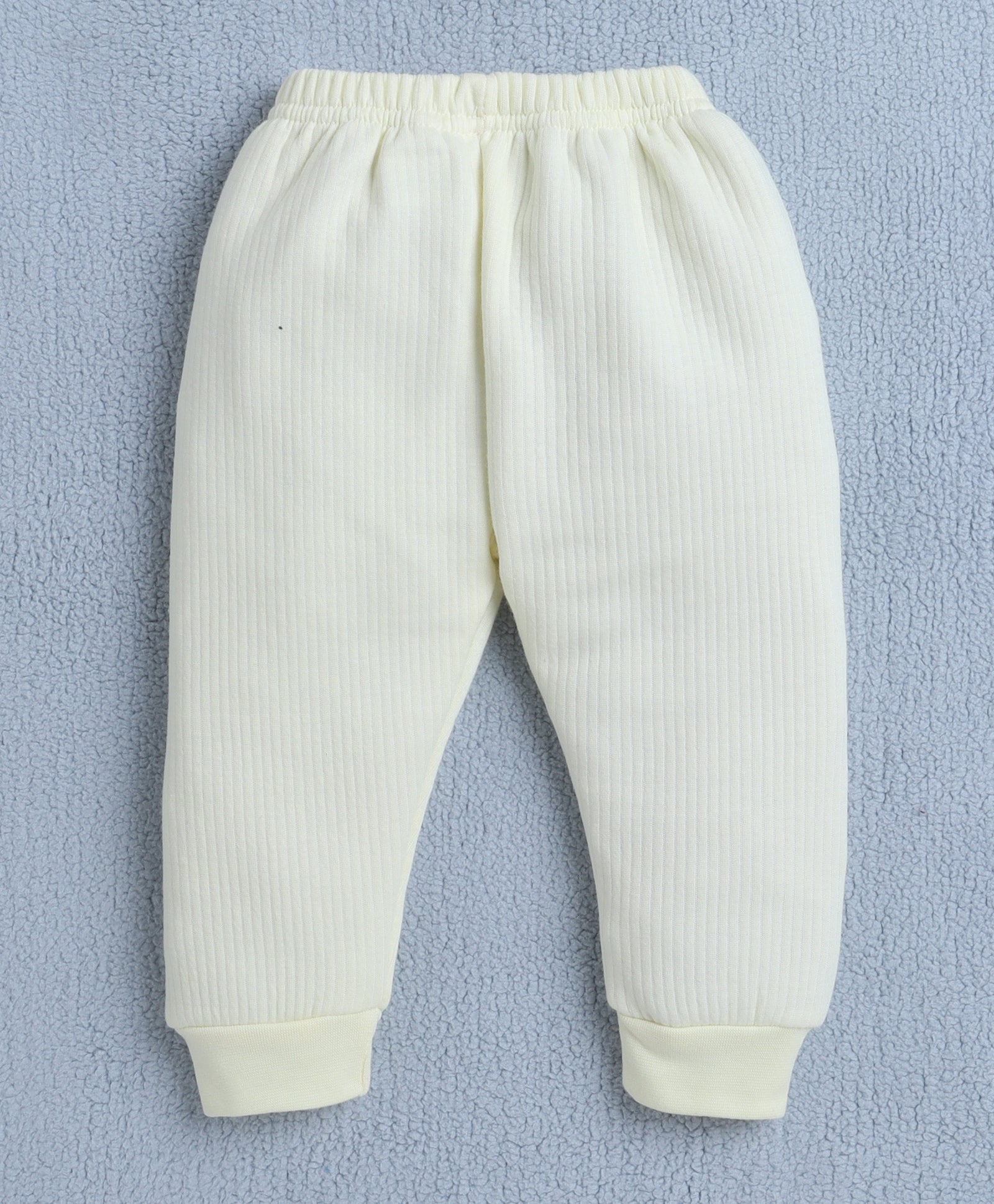 Boys Cotton Blend Solid Thermal Jabla & Jogger Set - Yellow
