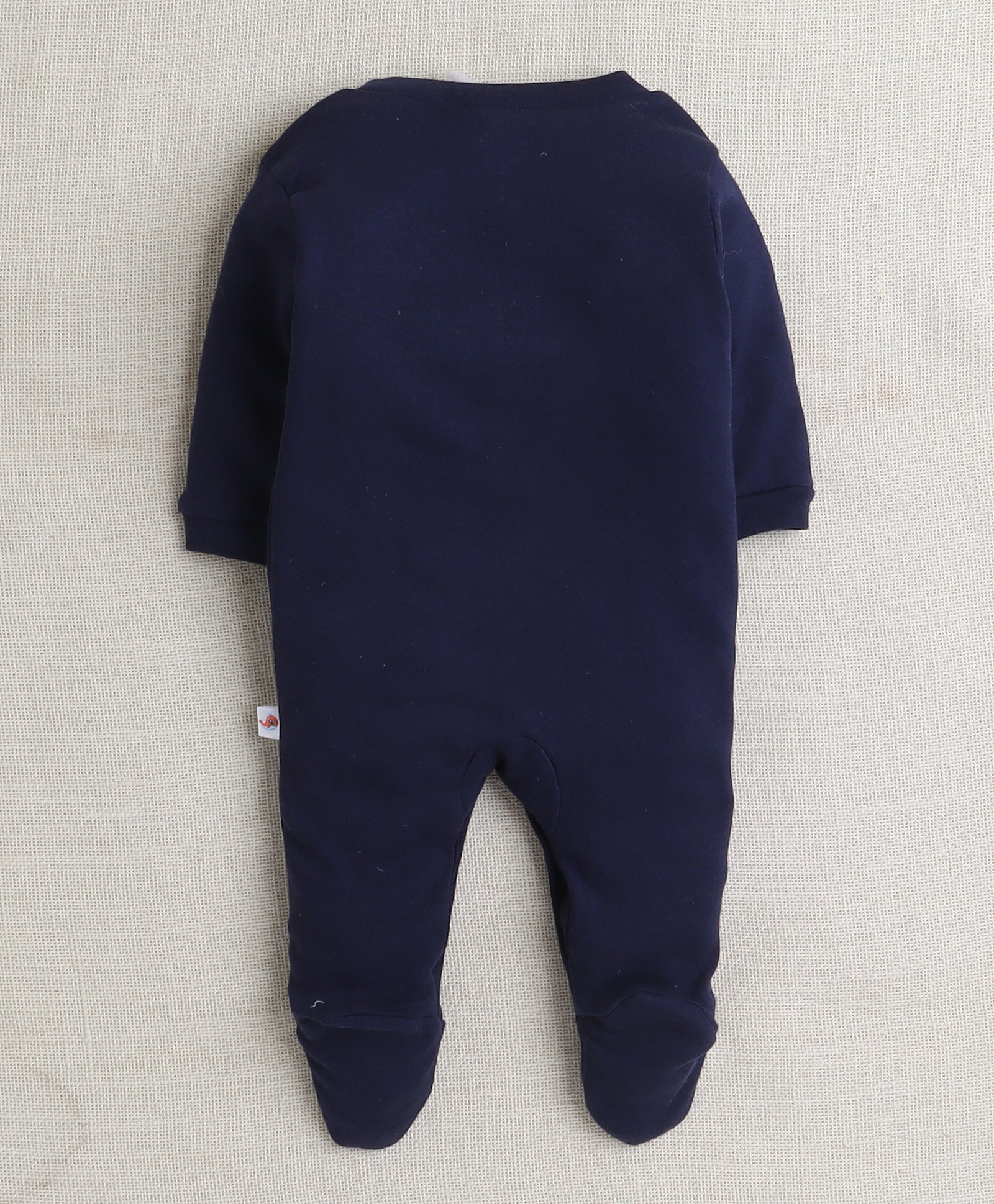 Boys 100% Cotton Vehicle Sleepsuit - Navy & White