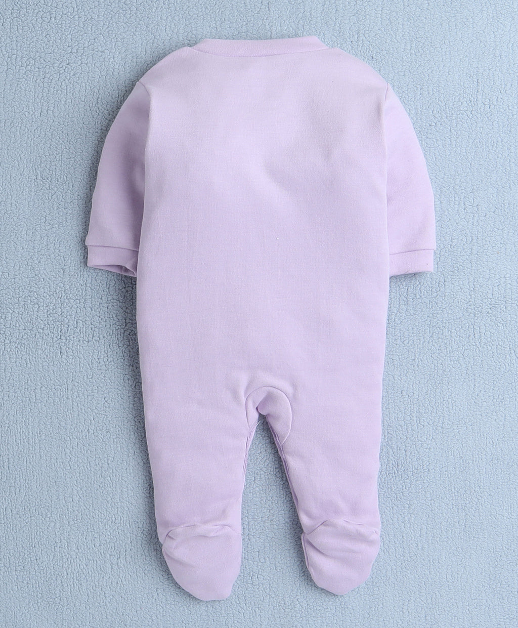 Bumzee Lavender & White Graphic Print Sleepsuit, Pack of 3, Full Sleeves (Style Peb10049)