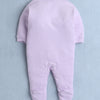 Girls 100% Cotton Rainbow & Bee Sleepsuit - Lavender & White