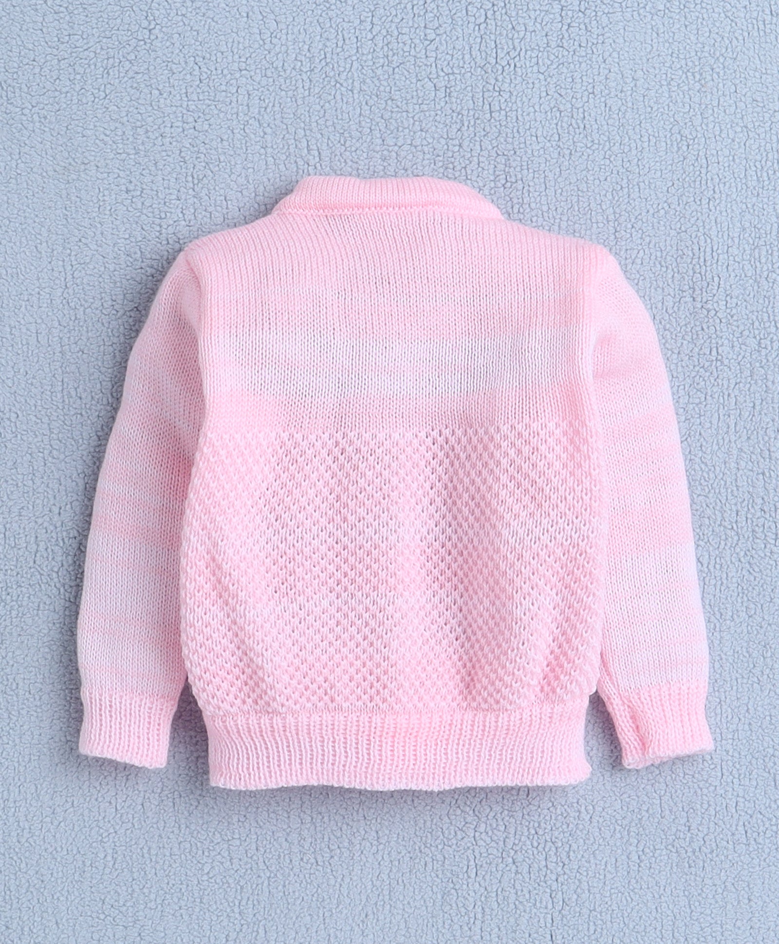 Girls Acrylic Blend Solid Sweater with Cap & Socks - Pink