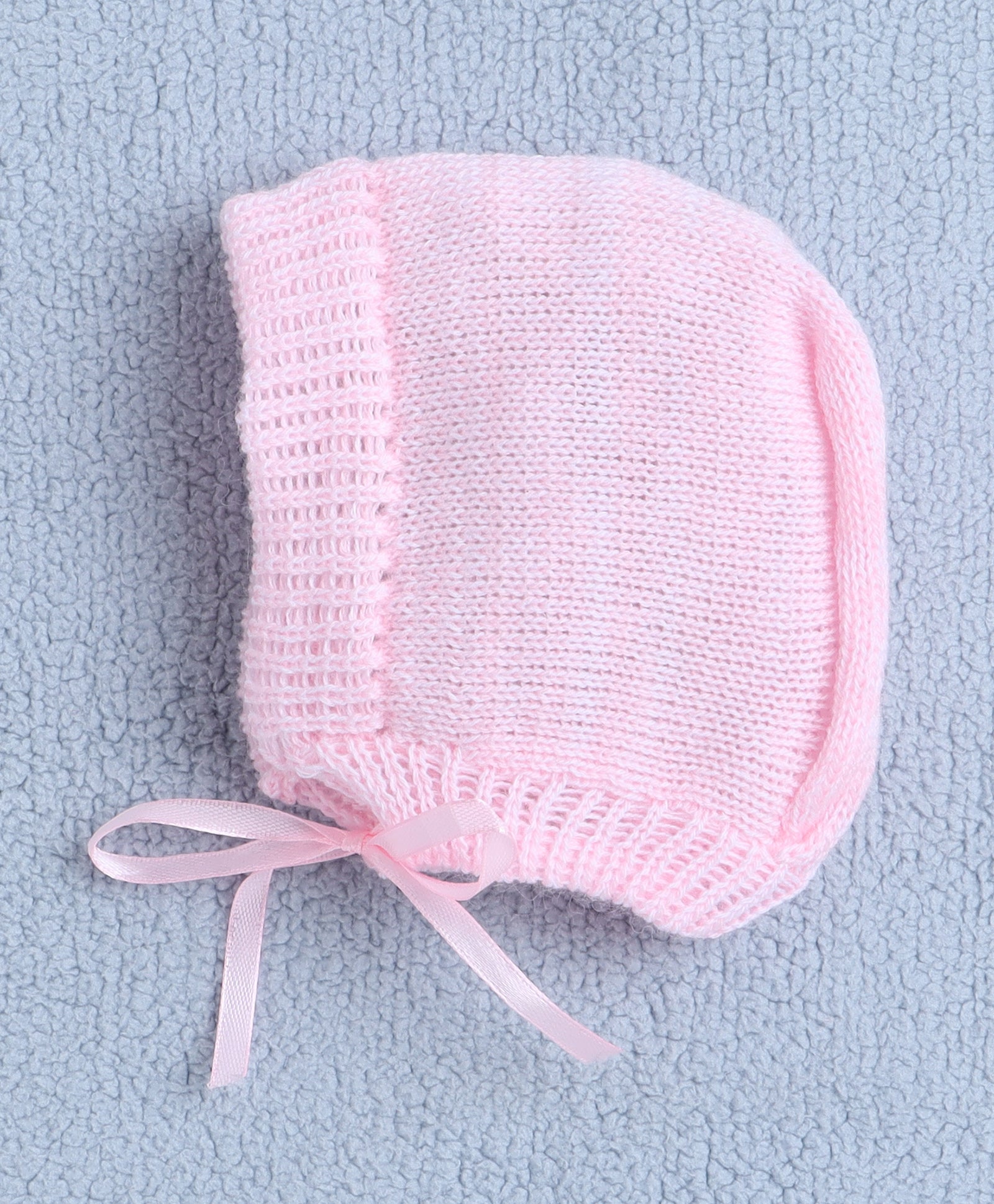 Girls Acrylic Blend Solid Sweater with Cap & Socks - Pink