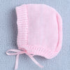 Girls Acrylic Blend Solid Sweater with Cap & Socks - Pink