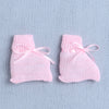 Girls Acrylic Blend Solid Sweater with Cap & Socks - Pink