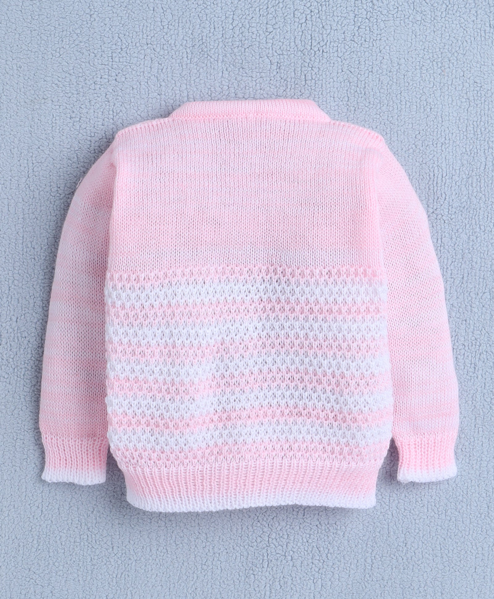Girls Acrylic Blend Solid Sweater with Cap & Socks - Pink