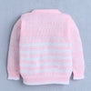 Girls Acrylic Blend Solid Sweater with Cap & Socks - Pink