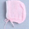 Girls Acrylic Blend Solid Sweater with Cap & Socks - Pink