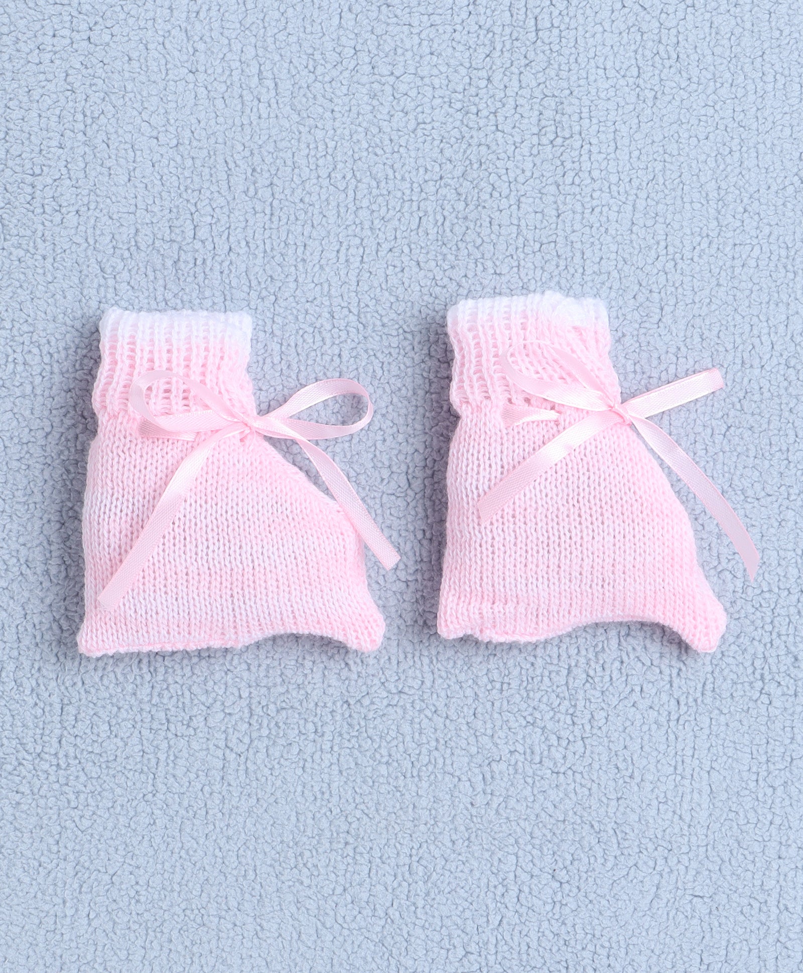 Girls Acrylic Blend Solid Sweater with Cap & Socks - Pink