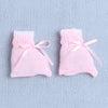 Girls Acrylic Blend Solid Sweater with Cap & Socks - Pink