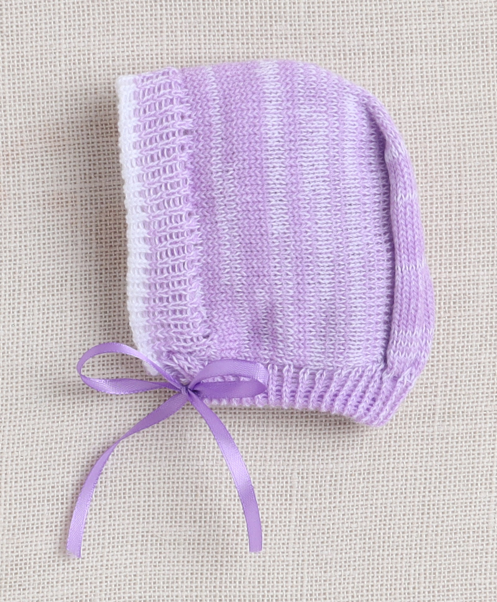 Girls Acrylic Blend Solid Sweater with Cap & Socks - Lavender