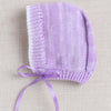 Girls Acrylic Blend Solid Sweater with Cap & Socks - Lavender