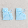 Boys Acrylic Blend Solid Sweater with Cap & Socks - Aqua