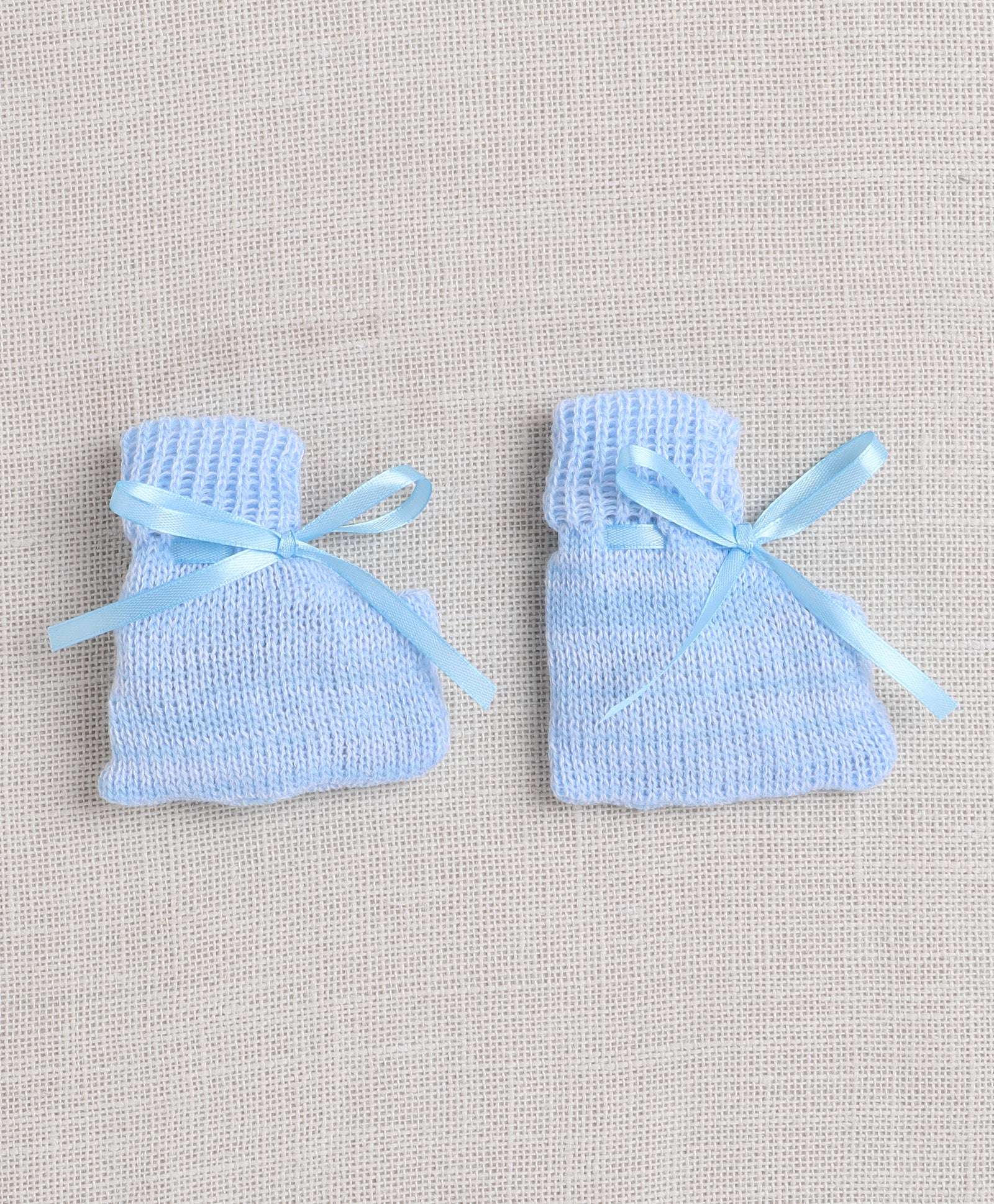 Boys Acrylic Blend Solid Sweater with Cap & Socks - Blue