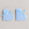 Boys Acrylic Blend Solid Sweater with Cap & Socks - Blue