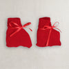 Boys Acrylic Blend Solid Sweater with Cap & Socks - Red